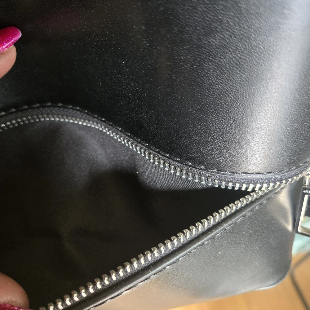 Aldo Feras Black Backpack with Silver Accents - Picture 9 of 10